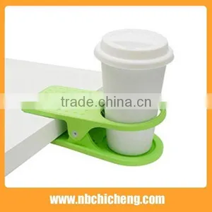 Table Coffee Cup Holder Plastic Clip Cup Holder thumbnail-1