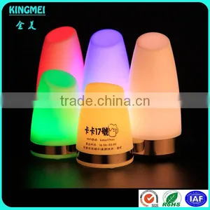 Rechargeable Indoor RGB Colors Changing Luxury Plastic Round Led Bar Table Lamp thumbnail-1