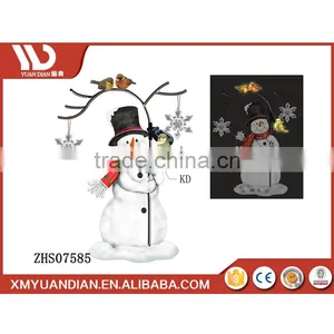 Wholesale Craft Supplies String Led Resin Christmas Ornaments Wholesale String Light With Snowflake Pole thumbnail-6