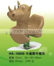(HA-16607) WHOLESALE EXCELLENT QUALITY AMUSEMENT PARK OUTDOOR ROCKING HORSE /GOOD QUALITY KIDS OUTDOOR SPRING ROCKING HORSE thumbnail-1