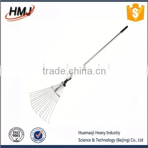 Aluminum Handle Extending Rake Head Garden Leaf Rake thumbnail-1