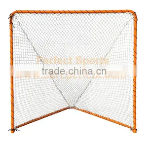 Portable Lacrosse Goal With Net Orange Color thumbnail-1