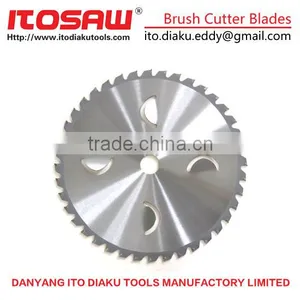 ITO-G-13 TCT Grass Trimmer Weeds Saw Blade Parts For Brush Cutter SK-5 Body and YG8 Tips, Size 230MM*36T and 255mm*40T thumbnail-1