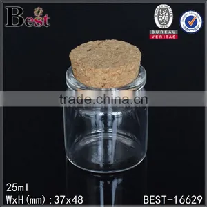 50ml 100ml 300ml Clear Empty Glass Bottle With Cork Good Quality Screen Printing Wholesale Manufacturer thumbnail-5