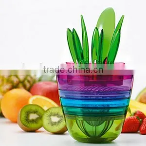 2016 10 in 1 Salad Making Tools Fruit and Vegetable Slicer Kitchen Set thumbnail-5
