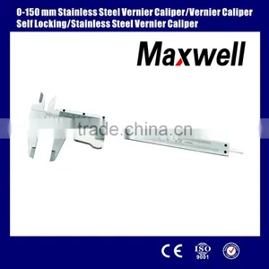 0-150 mm Stainless Steel Vernier Caliper/vernier Caliper Self Locking/Stainless Steel Vernier Caliper thumbnail-1