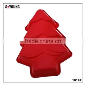 10107 Christmas Tree Shaped Silicone Chocolate Mould and Mold thumbnail-1