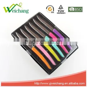 WCJ843 Colorful High Frequency Handle Cutlery Set Staibless Steel Steak Fork thumbnail-2