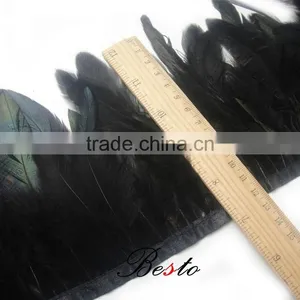 2016 Hot Selling 12.5cm Popular Artificial Black Decoration Feather thumbnail-3