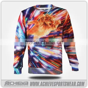 Sublimation Custom Cheap Wholesale Fashion Long Sleeve Sweater Designs for Kids thumbnail-1