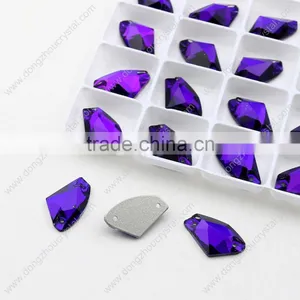 Special Colorful Sew on Crystals! Sewing Rhinestones on Bridal Dress/exquisite Accessories thumbnail-6