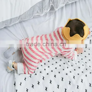 Chinese Style Baby Clothes Boy Cotton Striped Evening Jumpsuits for 0-2 Years Old Baby thumbnail-1