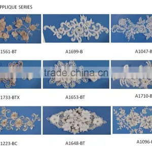 Golden Embroidery Collar Trims Sewing On Patches thumbnail-5