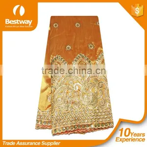 Bestwaytex New Design GP0051 Lace Dresses White Indian George Fabric For Party thumbnail-3