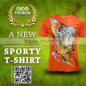 New Products 2016 Free Sample OEM Cotton Fabric Custom T-shirt thumbnail-1
