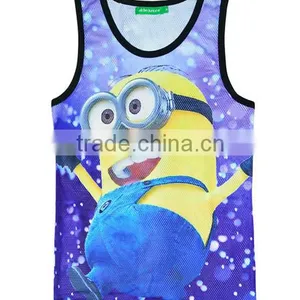 Custom Eco Friendly Cotton Elastane Sport GYM Stringer Sexy Undershirt thumbnail-1