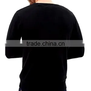 New Style Round Neck Long Sleeve Knit Cotton Man Pullover Sweater thumbnail-3