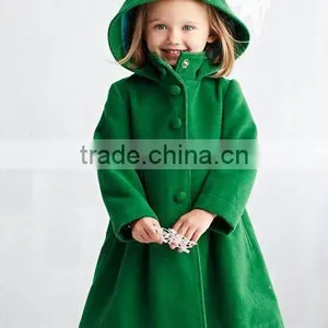 Girls Christmas Green Coat Baby Winter Coat Set thumbnail-1