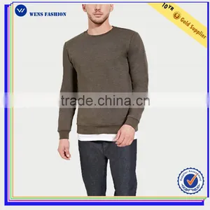 Wholesale Blank Bodybuilding Long Sleeve No Hooded Round Neck Sweatshirt thumbnail-1