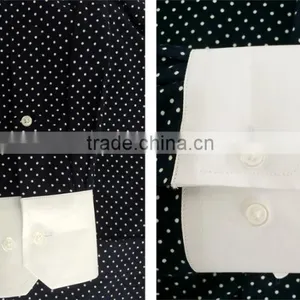 2017 Men's Polka Dot Casual Roll Collar Shirts thumbnail-2