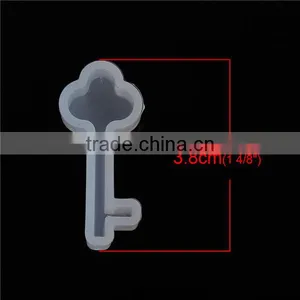 Silicone DIY Tools Resin Mold Key White 38mm x 17mm thumbnail-2