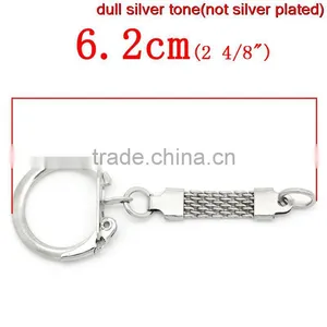 30Pcs/pack New Design Silver Tone Key Chains & Key Rings thumbnail-3