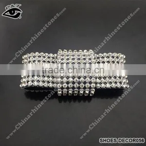 New Design Rhinestone Mesh Clip for Shoes Glass Ornament Shoe Clips thumbnail-1