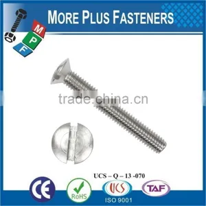 Made in Taiwan DIN 964 M5x40 Slotted Raised Countersunk Head Screw A4 Stainless Steel thumbnail-5