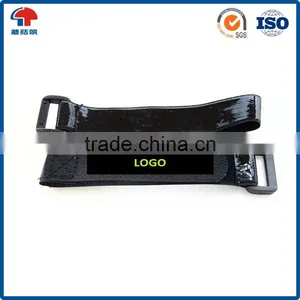 High Quality Magic Tape Plastic Buckle Adjustable Hook and Loop Strap Cable Tie thumbnail-3
