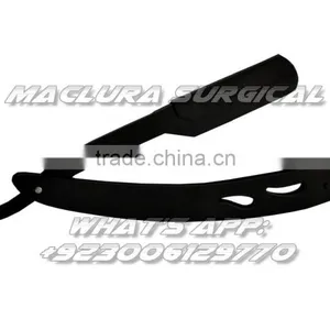 CS-102 Matte Black Folding Straight Razor, Shavette thumbnail-2