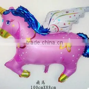 Wholesale Cheap Walking Pet FLY Horse Shaped Mylar Helium Aluminium Foil Balloon thumbnail-2