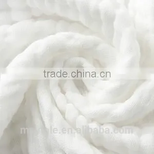 Newborn Muslin Cotton Baby Bath Towels White thumbnail-1
