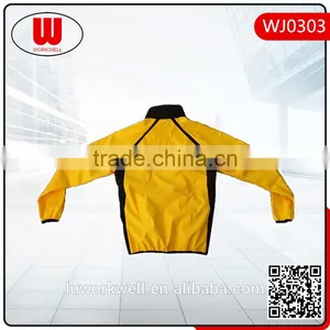 Yellow Black Contrast Color Rain Proof Jacket Safety Fashion Jacket thumbnail-2
