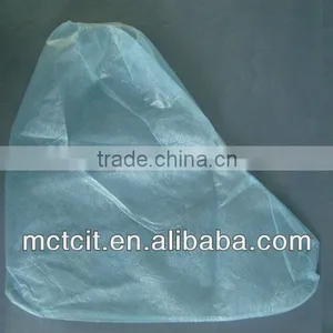 Disposable Light Blue PP Non-woven Oil Proof Boot Cover With Elastic thumbnail-1