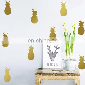 Ins Style Colorful Pineapple Fruit Vinyl Wall Sticker Children Room Home Decoration Mural Roon Decal thumbnail-1