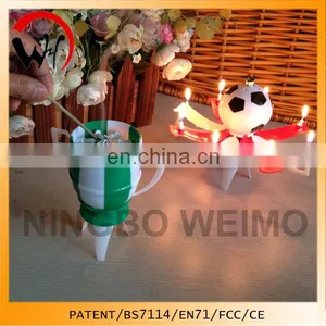 2016 Hot Sale Football Musical Party Vela Candle thumbnail-1