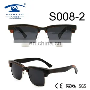 Square Shape New Design Ebony Sunglasses thumbnail-1