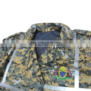 Waterproof Camouflage Military Nylon Reflective Raincoat thumbnail-4