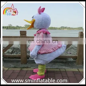 Funny Daisy Duck Mascot Costume, Plush Animal Cartoon Figure Costume thumbnail-2