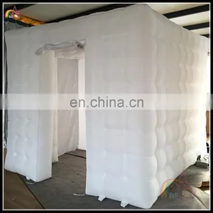 Wholesale Inflatable Indoor Party Tents With LED Light Decoration Spray Photo Booth For Sale thumbnail-1