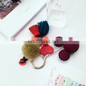 Mickey Ball Keychain Tassel Cute Creative New Bag Ornaments thumbnail-2
