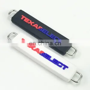 Sinicline Factory Price Wholesale Custom Quality Sportswear Rubber Silicone Zipper Pull thumbnail-1