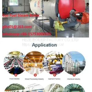 steam boiler with gas fuel