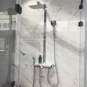 2019 New FOSHAN CHINA Supplier Ating AT-H001 4functions Bathroom Shower Sets Rainfall Shower thumbnail-3