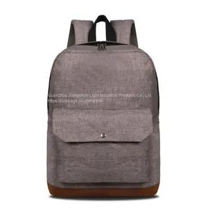 New Models Brief Pure Color Kids 20L Preppy Canvas School Bag for Teenagers thumbnail-5