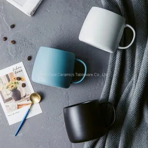Custom Printed High Grade Cheap Cute Matt Colour Cheap Ceramic Mugs thumbnail-4