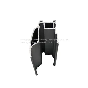 Wardrobe Sliding Door Aluminium Profile Vertical Frame Handle for 18 mm Board FE System thumbnail-3