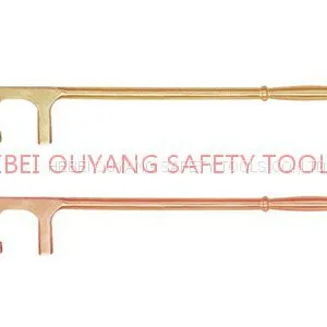 Non-Sparking Tools Valve Wheel Key Spanner Wrench 58*550mm Copper Beryllium ATEX OIL GAS Oilfield thumbnail-1