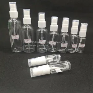 Hot Sell PET Plastic Clear Bottle 10ml 15ml 30ml 40ml 50ml 60ml 100ml 120ml 150ml 180ml OEM Customized PET Plastic Material Spray Bottle thumbnail-1
