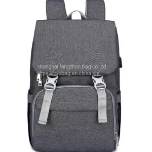 Diaper Bag Large Capacity Mother Maternity Backpack With Changing Mat and Milk Bottle Bag thumbnail-1